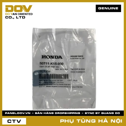 MÃ PHỤ TÙNG : 50711K15900 ĐỆM LÓT ĐỂ CHÂN SAU — 50711K15900