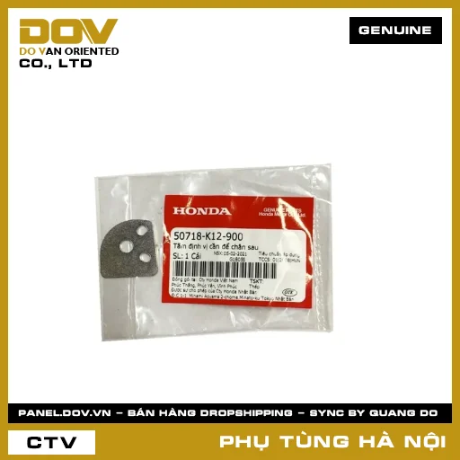 MÃ PHỤ TÙNG : 50718K12900 TẤM ĐỊNH VỊ CẦN ĐỂ CHÂN SAU — 50718K12900