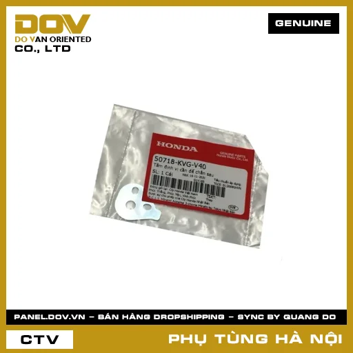 MÃ PHỤ TÙNG : 50718KVGV40 TẤM ĐỊNH VỊ CẦN ĐỂ CHÂN SAU — 50718KVGV40