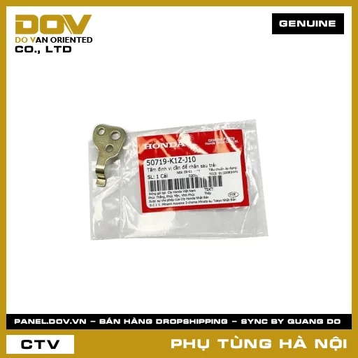 MÃ PHỤ TÙNG : 50719K1ZJ10 TẤM ĐỊNH VỊ CẦN ĐỂ CHÂN SAU TRÁI — 50719K1ZJ10