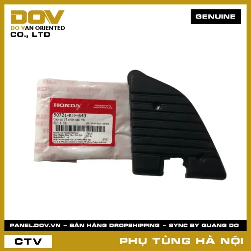 MÃ PHỤ TÙNG : 50721KTF640 CAO SU ĐỂ CHÂN SAU TRÁI — 50721KTF640