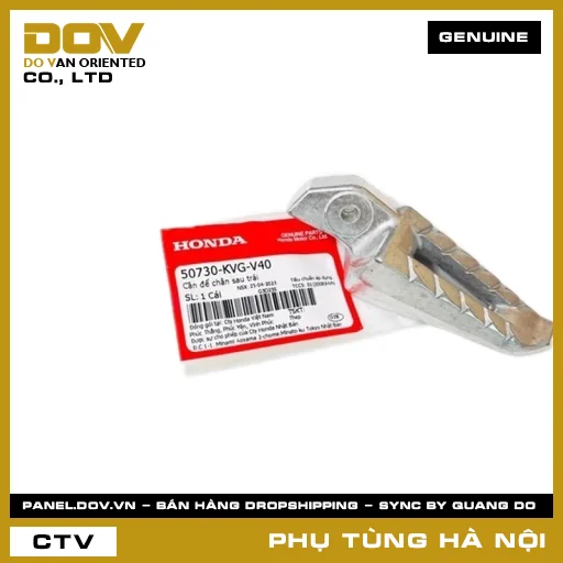 MÃ PHỤ TÙNG : 50730KVGV40 CẦN ĐỂ CHÂN SAU TRÁI — 50730KVGV40