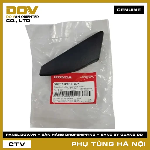 MÃ PHỤ TÙNG : 50732K97T00ZA NẮP ỐP ĐỂ CHÂN NGOÀI PHẢI *NH1* — 50732K97T00ZA