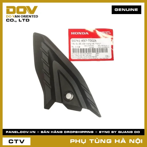 MÃ PHỤ TÙNG : 50741K97T00ZA NẮP ỐP ĐỂ CHÂN TRONG TRÁI *NH1* — 50741K97T00ZA