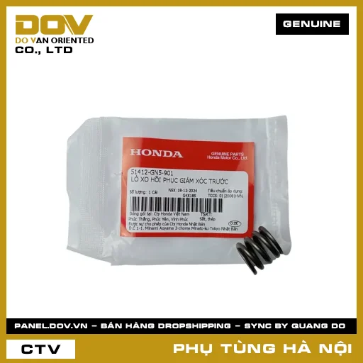 MÃ PHỤ TÙNG : 51412GN5901 LÒ XO HỒI PHỤC GIẢM XÓC TRƯỚC — 51412GN5901