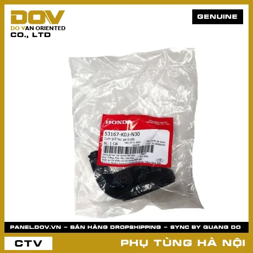 MÃ PHỤ TÙNG : 53167K03N30 CỤM GIỮ TAY GA TRƯỚC — 53167K03N30