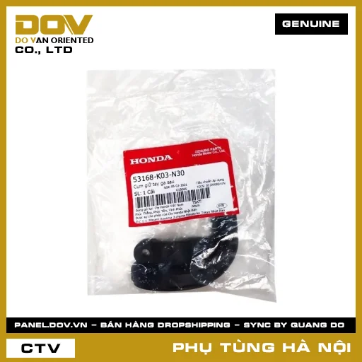 MÃ PHỤ TÙNG : 53168K03N30 CỤM GIỮ TAY GA SAU — 53168K03N30