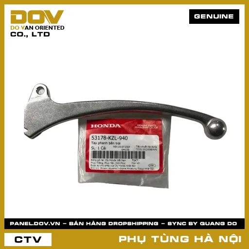 MÃ PHỤ TÙNG : 53178KZL940 TAY PHANH BÊN TRÁI — 53178KZL940