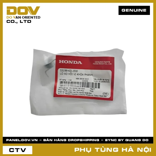 MÃ PHỤ TÙNG : 53199KZLE00 LÒ XO HỒI VỊ KHÓA PHANH — 53199KZLE00