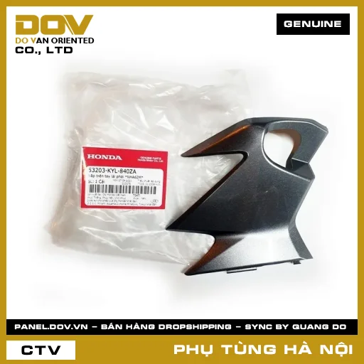 MÃ PHỤ TÙNG : 53203KYL840ZA NẮP TRÊN TAY LÁI PHẢI *NHA62M* — 53203KYL840ZA