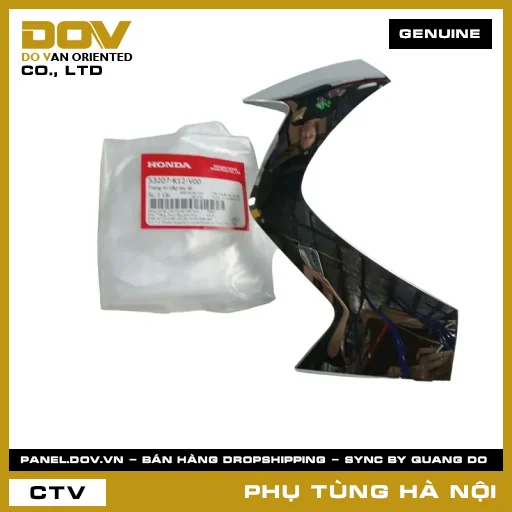 MÃ PHỤ TÙNG : 53207K12V00 TRANG TRÍ NẮP TAY LÁI — 53207K12V00