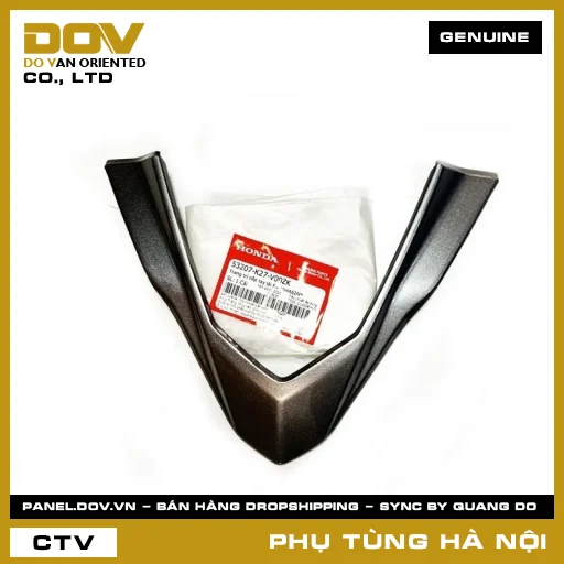 MÃ PHỤ TÙNG : 53207K27V00ZK TRANG TRÍ NẮP TAY LÁI FR *NHA62M* — 53207K27V00ZK