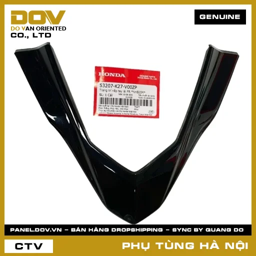 MÃ PHỤ TÙNG : 53207K27V00ZP TRANG TRÍ NẮP TAY LÁI FR *NHB25M* — 53207K27V00ZP