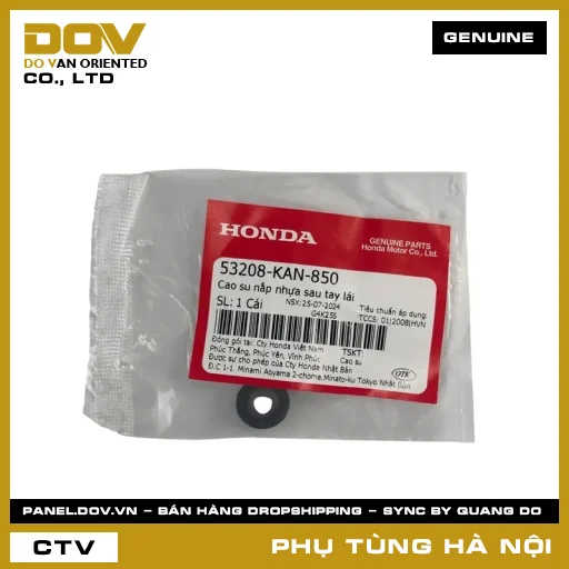 MÃ PHỤ TÙNG : 53208KAN850 CAO SU NẮP NHỰA SAU TAY LÁI — 53208KAN850