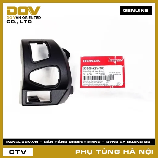 MÃ PHỤ TÙNG : 53208KZVT00 NẮP CÔNG TẮC TAY LÁI TRÁI — 53208KZVT00