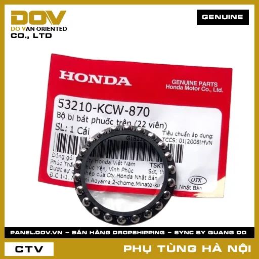 MÃ PHỤ TÙNG : 53210KCW870 BỘ BI BÁT PHUỐC TRÊN (22 VIÊN) — 53210KCW870