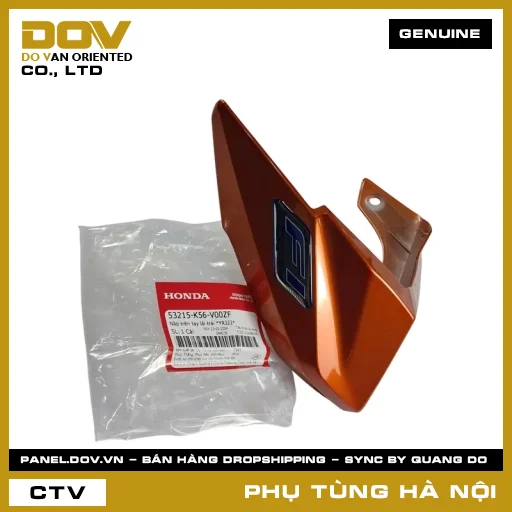 MÃ PHỤ TÙNG : 53215K56V00ZF NẮP TRÊN TAY LÁI TRÁI *YR322* — 53215K56V00ZF