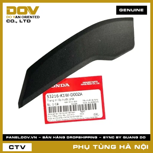 MÃ PHỤ TÙNG : 53216K1WD00ZA TRANG TRÍ ỐP TRƯỚC PHẢI — 53216K1WD00ZA