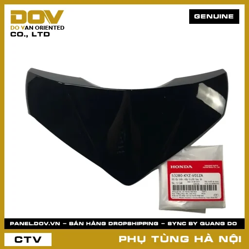 MÃ PHỤ TÙNG : 53280KYZV01ZA BỘ ỐP TRÊN NẮP TRƯỚC TAY LÁI — 53280KYZV01ZA