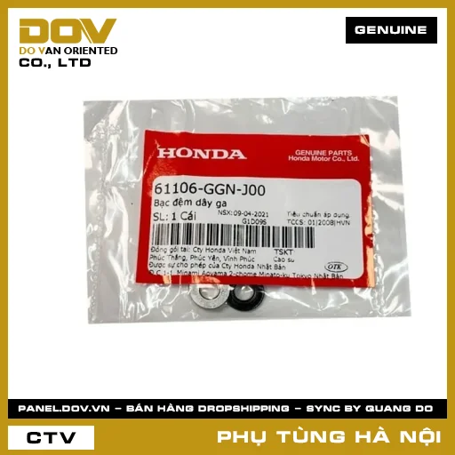 MÃ PHỤ TÙNG : 61106GGNJ00 BẠC ĐỆM DÂY GA — 61106GGNJ00
