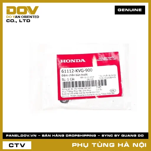 MÃ PHỤ TÙNG : 61112KVG900 ĐỆM CHẮN BÙN TRƯỚC — 61112KVG900
