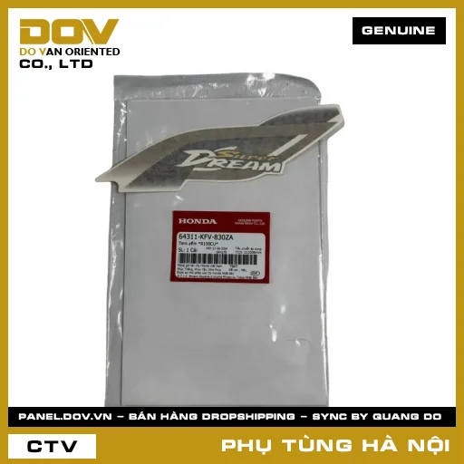 MÃ PHỤ TÙNG : 64311KFV830ZA TEM YẾM *R150CU* — 64311KFV830ZA
