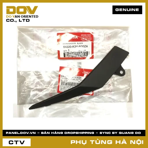 MÃ PHỤ TÙNG : 64320K2VN30ZA ỐP TRANG TRÍ TRƯỚC PHẢI*TBLACK* — 64320K2VN30ZA