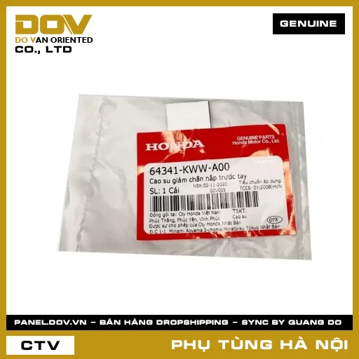 MÃ PHỤ TÙNG : 64341KWWA00 CAO SU GIẢM CHẤN NẮP TRƯỚC TAY — 64341KWWA00