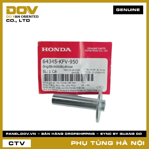 MÃ PHỤ TÙNG : 64345KFV950 ỐNG ĐỆM LÓT BẮT YẾM XE — 64345KFV950
