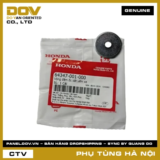 MÃ PHỤ TÙNG : 64347001000 VÒNG ĐỆM ỐC BẮT YẾM XE — 64347001000
