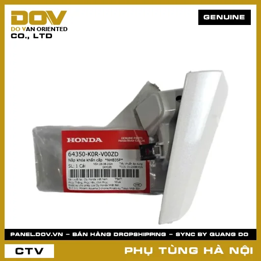 MÃ PHỤ TÙNG : 64350K0RV00ZD NẮP KHÓA KHẨN CẤP *NHB35P* — 64350K0RV00ZD
