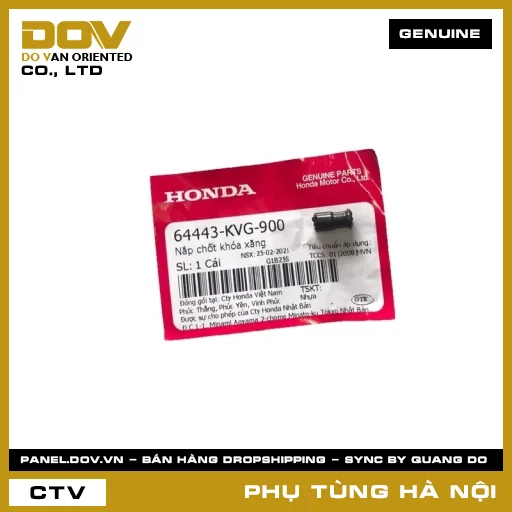MÃ PHỤ TÙNG : 64443KVG900 NẮP CHỐT KHÓA XĂNG — 64443KVG900