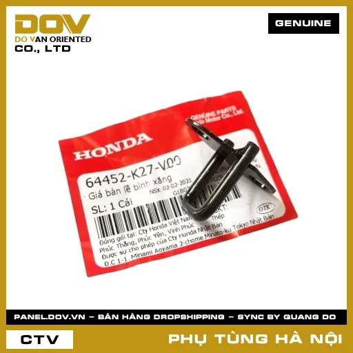MÃ PHỤ TÙNG : 64452K27V00 GIÁ BẢN LỀ BÌNH XĂNG — 64452K27V00