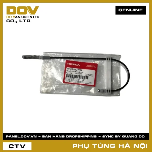 MÃ PHỤ TÙNG : 64455K12V01 DÂY CÁP MỞ NẮP NHIÊN LIỆU — 64455K12V01