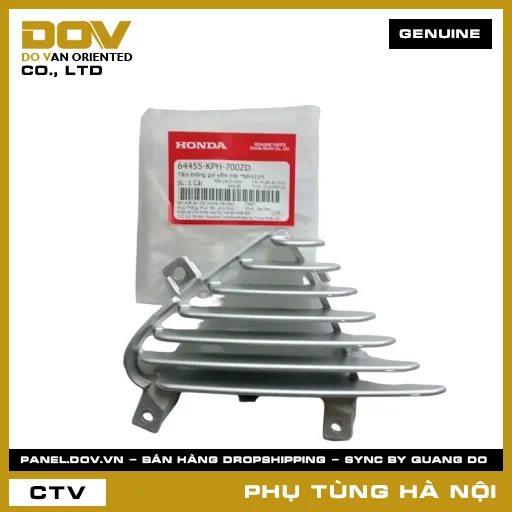 MÃ PHỤ TÙNG : 64455KPH700ZD TẤM THÔNG GIÓ YẾM TRÁI *NH411M — 64455KPH700ZD