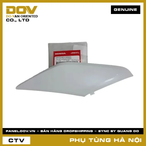 MÃ PHỤ TÙNG : 64470K03N30ZD CÁNH YẾM DƯỚI PHẢI NHB55P — 64470K03N30ZD