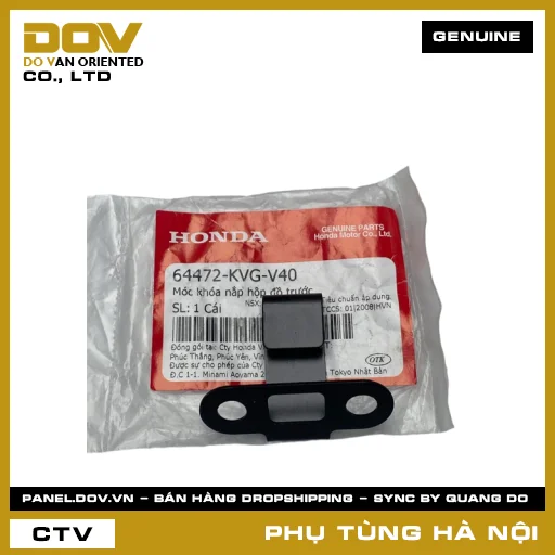 MÃ PHỤ TÙNG : 64472KVGV40 MÓC KHÓA NẮP HỘP ĐỒ TRƯỚC — 64472KVGV40