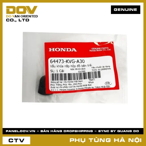 MÃ PHỤ TÙNG : 64473KVGA30 VẤU KHÓA NẮP HỘP ĐỒ BÊN TRÁI — 64473KVGA30