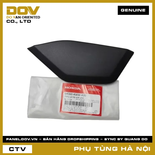 MÃ PHỤ TÙNG : 64560KWWA00 THÔNG GIÓ ỐP SƯỜN PHẢI — 64560KWWA00