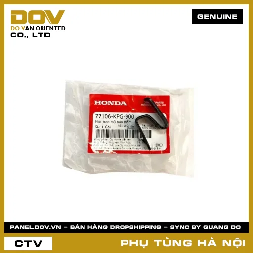 MÃ PHỤ TÙNG : 77106KPG900 MÓC TREO MŨ BẢO HIỂM — 77106KPG900
