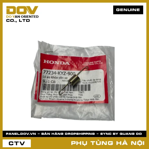 MÃ PHỤ TÙNG : 77234KYZ900 LÒ XO KHÓA YÊN XE — 77234KYZ900