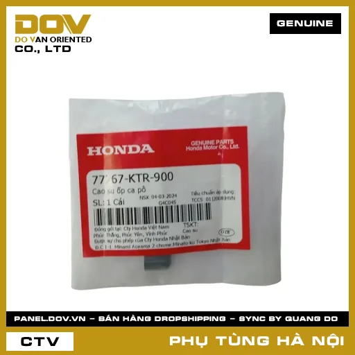 MÃ PHỤ TÙNG : 77267KTR900 CAO SU ỐP CA PÔ — 77267KTR900