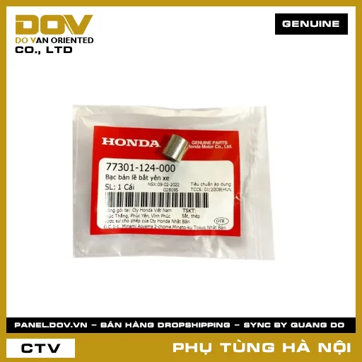 MÃ PHỤ TÙNG : 77301124000 BẠC BẢN LỀ BẮT YÊN XE — 77301124000