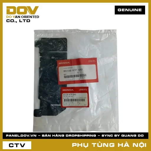 MÃ PHỤ TÙNG : 80108KTF640 TẤM NỐI CHẮN BÙN — 80108KTF640