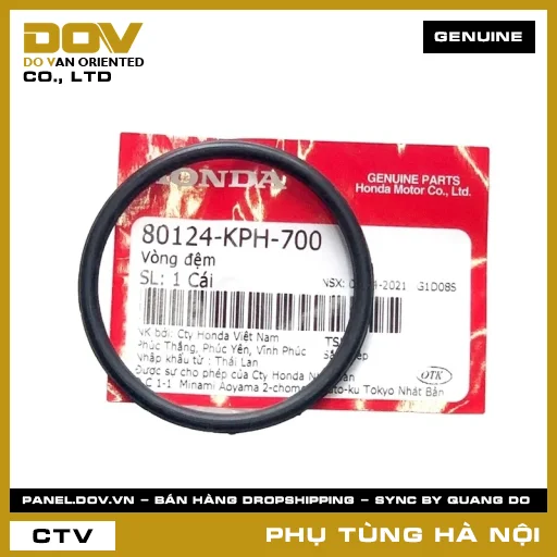 MÃ PHỤ TÙNG : 80124KPH700 VÒNG ĐỆM — 80124KPH700