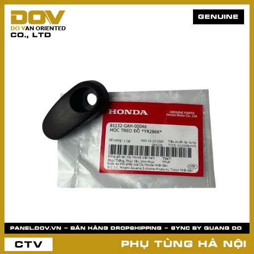 MÃ PHỤ TÙNG : 81132GAH000A6 MÓC TREO ĐỒ *YR286R* — 81132GAH000A6