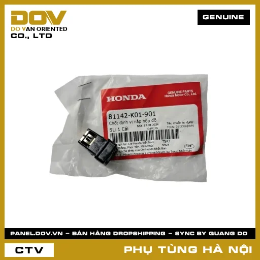 MÃ PHỤ TÙNG : 81142K01901 CHỐT ĐỊNH VỊ NẮP HỘP ĐỒ — 81142K01901