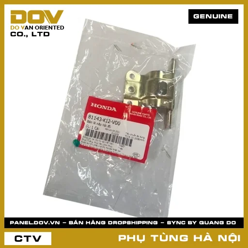 MÃ PHỤ TÙNG : 81143K12V00 BẢN LỀ NẮP HỘC ĐỒ — 81143K12V00