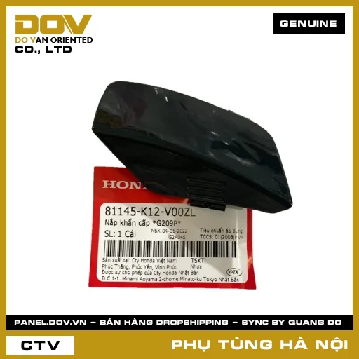 MÃ PHỤ TÙNG : 81145K12V00ZL NẮP KHẨN CẤP *G209P* — 81145K12V00ZL
