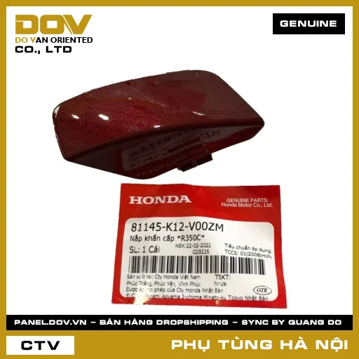 MÃ PHỤ TÙNG : 81145K12V00ZM NẮP KHẨN CẤP *R350C* — 81145K12V00ZM